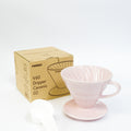 Hario V60-02 Ceramic Coffee Dripper (Pink, Light Blue, Turquoise) 1